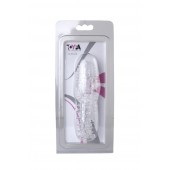 Прозрачная насадка с шишечками и шипами - 13,5 см. - Toyfa Basic - в Волгограде купить с доставкой