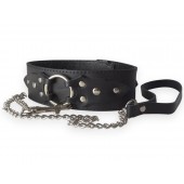 Широкий кожаный ошейник в готическом стиле - Sitabella - купить с доставкой в Волгограде