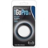 Черно-синее эрекционное кольцо Silicone Go Pro Cock Ring - Blush Novelties - в Волгограде купить с доставкой
