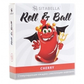 Стимулирующий презерватив-насадка Roll   Ball Cherry - Sitabella - купить с доставкой в Волгограде
