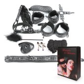 Чёрно-серебристый набор БДСМ - Notabu - купить с доставкой в Волгограде