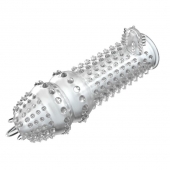 Закрытая прозрачная насадка Crystal sleeve - 14,2 см. - Erowoman-Eroman - в Волгограде купить с доставкой
