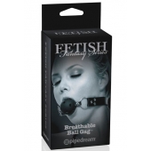 Черный кляп с дырочками Breathable Ball Gag - Pipedream - купить с доставкой в Волгограде