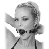 Черный кляп с дырочками Breathable Ball Gag - Pipedream - купить с доставкой в Волгограде