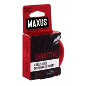 Ультратонкие презервативы в железном кейсе MAXUS Sensitive - 3 шт. - Maxus - купить с доставкой в Волгограде