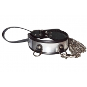 Стильный ошейник с металлическим блеском и поводком - Sitabella - купить с доставкой в Волгограде
