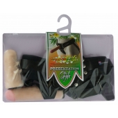 Черный пояс-трусики с двумя насадками  Экзотик-Linda  - 15,5 и 10,5 см. - LOVETOY (А-Полимер) - купить с доставкой в Волгограде