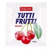 Пробник гель-смазки Tutti-frutti с вишнёвым вкусом - 4 гр. - Биоритм - купить с доставкой в Волгограде