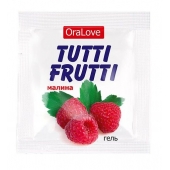 Пробник гель-смазки Tutti-frutti с малиновым вкусом - 4 гр. - Биоритм - купить с доставкой в Волгограде