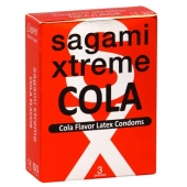 Ароматизированные презервативы Sagami Xtreme COLA - 3 шт. - Sagami - купить с доставкой в Волгограде