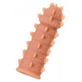 Телесная реалистичная насадка KOKOS Extreme Sleeve 04 с дополнительной стимуляцией - 12,7 см. - KOKOS - в Волгограде купить с доставкой