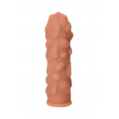 Телесная реалистичная насадка KOKOS Extreme Sleeve 11 с дополнительной стимуляцией - 12,7 см. - KOKOS - в Волгограде купить с доставкой