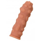 Телесная реалистичная насадка KOKOS Extreme Sleeve 11 с дополнительной стимуляцией - 12,7 см. - KOKOS - в Волгограде купить с доставкой