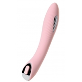 Розовый силиконовый вибратор с электростимуляцией TESLA G-POINT - 21 см. - ToyFa - купить с доставкой в Волгограде