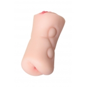 Телесный двусторонний мастурбатор Rich Fruit - вагина и анус - ToyFa - в Волгограде купить с доставкой