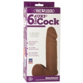 Насадка-мулат для трусиков Vac-U-Lock 6  ULTRASKYN Cock - 17,3 см. - Doc Johnson - купить с доставкой в Волгограде