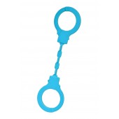 Голубые силиконовые наручники A-Toys без ключа - A-toys - купить с доставкой в Волгограде