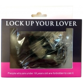 Черные меховые наручники Love с ключиками - Baile - купить с доставкой в Волгограде