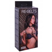 Черный поводок и чокер с кольцом Rada - Rebelts - купить с доставкой в Волгограде