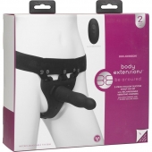 Черный полый вибрострапон Body Extensions BE Aroused - 17,78 см. - Doc Johnson - купить с доставкой в Волгограде