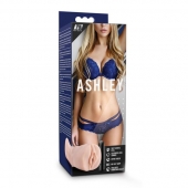 Телесный мастурбатор-вагина с вибропулей Ashley - Blush Novelties - в Волгограде купить с доставкой