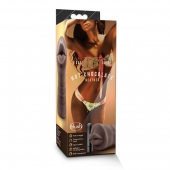 Коричневый мастурбатор-ротик Heather - Blush Novelties - в Волгограде купить с доставкой