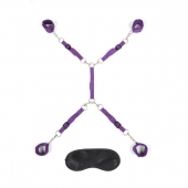 Фиолетовый набор фиксаций на кровати Classic Bedspreader - Lux Fetish - купить с доставкой в Волгограде