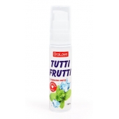 Гель-смазка Tutti-frutti со вкусом сладкой мяты - 30 гр. - Биоритм - купить с доставкой в Волгограде