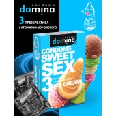Презервативы для орального секса DOMINO Sweet Sex с ароматом мороженого - 3 шт. - Domino - купить с доставкой в Волгограде