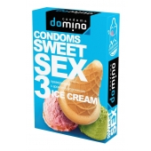 Презервативы для орального секса DOMINO Sweet Sex с ароматом мороженого - 3 шт. - Domino - купить с доставкой в Волгограде