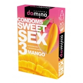 Презервативы для орального секса DOMINO Sweet Sex с ароматом манго - 3 шт. - Domino - купить с доставкой в Волгограде