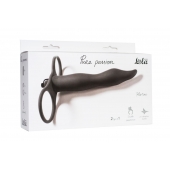 Черная вибронасадка для двойного проникновения Flirtini - 15,9 см. - Lola Games - купить с доставкой в Волгограде