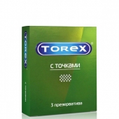 Текстурированные презервативы Torex  С точками  - 3 шт. - Torex - купить с доставкой в Волгограде