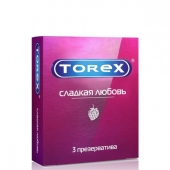 Презервативы Torex  Сладкая любовь  с ароматом клубники - 3 шт. - Torex - купить с доставкой в Волгограде