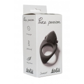 Черное эрекционное виброкольцо Pure Passion Sunset - Lola Games - в Волгограде купить с доставкой