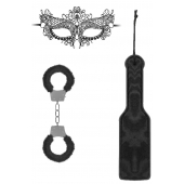 Черный игровой набор Introductory Bondage Kit №4 - Shots Media BV - купить с доставкой в Волгограде