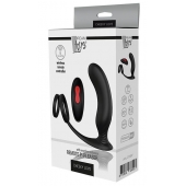 Черный массажер простаты REMOTE P-PLEASER - Dream Toys - в Волгограде купить с доставкой