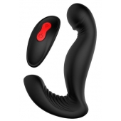 Черный вибромассажер простаты SWIRLING P-PLEASER - Dream Toys - в Волгограде купить с доставкой