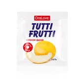 Пробник гель-смазки Tutti-frutti со вкусом сочной дыни - 4 гр. - Биоритм - купить с доставкой в Волгограде