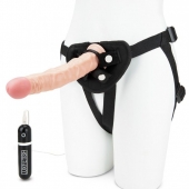 Регулируемые трусики с вибрирующей насадкой - 21 см. - Lux Fetish - купить с доставкой в Волгограде