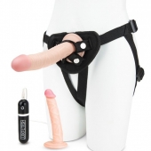 Регулируемые трусики с 2 насадками - 16 и 15 см. - Lux Fetish - купить с доставкой в Волгограде