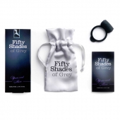 Темно-серое эрекционное кольцо Vibrating Love Ring с вибрацией - Fifty Shades of Grey - в Волгограде купить с доставкой