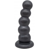 Черная насадка-плаг на харнесс PLATINUM 7 - 19,5 см. - LOVETOY (А-Полимер) - купить с доставкой в Волгограде