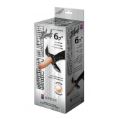 Пояс-трусики с насадкой Glamour - 17 см. - LOVETOY (А-Полимер) - купить с доставкой в Волгограде