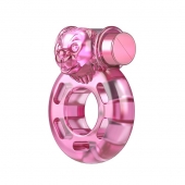 Розовое эрекционное виброкольцо Pink Bear - Baile - в Волгограде купить с доставкой