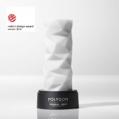 Белый 3D мастурбатор POLYGON - Tenga - в Волгограде купить с доставкой