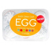 Набор из 6 мастурбаторов Tenga EGG Easy Beat с различным рельефом - Tenga - в Волгограде купить с доставкой