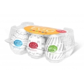 Набор из 6 мастурбаторов Tenga EGG Easy Beat с различным рельефом - Tenga - в Волгограде купить с доставкой