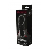 Черная веревка для шибари DELUXE BONDAGE ROPE - 5 м. - Dream Toys - купить с доставкой в Волгограде