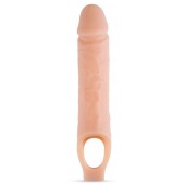 Телесный реалистичный фаллоудлинитель 10 Inch Silicone Cock Sheath Penis Extender - 25,4 см. - Blush Novelties - в Волгограде купить с доставкой